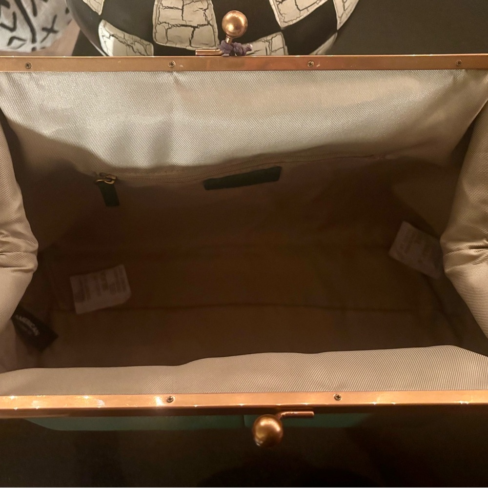 American Leather Co Grace Oversized Clutch NWT - Picture 11 of 14